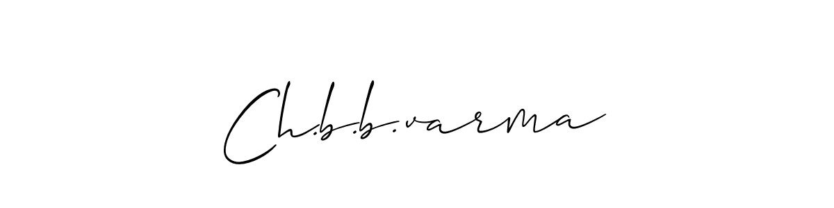 The best way (Allison_Script) to make a short signature is to pick only two or three words in your name. The name Ch.b.b.varma include a total of six letters. For converting this name. Ch.b.b.varma signature style 2 images and pictures png