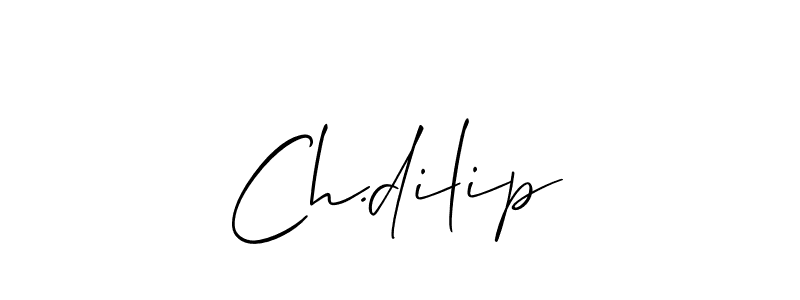 The best way (Allison_Script) to make a short signature is to pick only two or three words in your name. The name Ch.dilip include a total of six letters. For converting this name. Ch.dilip signature style 2 images and pictures png