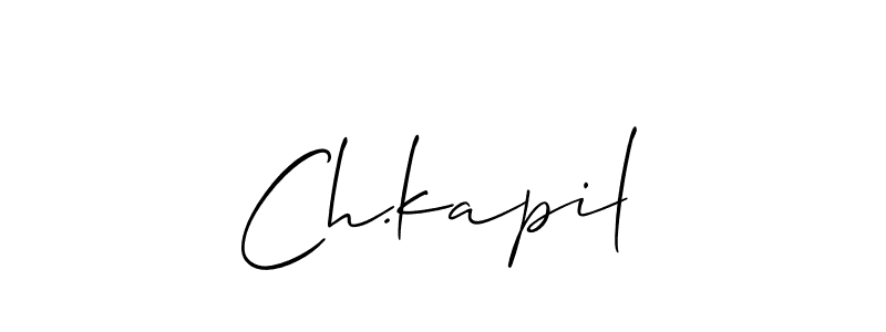 Best and Professional Signature Style for Ch.kapil. Allison_Script Best Signature Style Collection. Ch.kapil signature style 2 images and pictures png