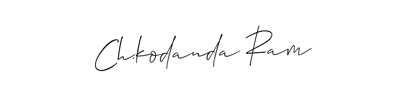 Make a beautiful signature design for name Ch.kodanda Ram. With this signature (Allison_Script) style, you can create a handwritten signature for free. Ch.kodanda Ram signature style 2 images and pictures png