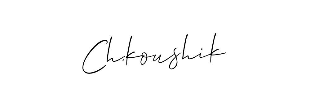 Also we have Ch.koushik name is the best signature style. Create professional handwritten signature collection using Allison_Script autograph style. Ch.koushik signature style 2 images and pictures png