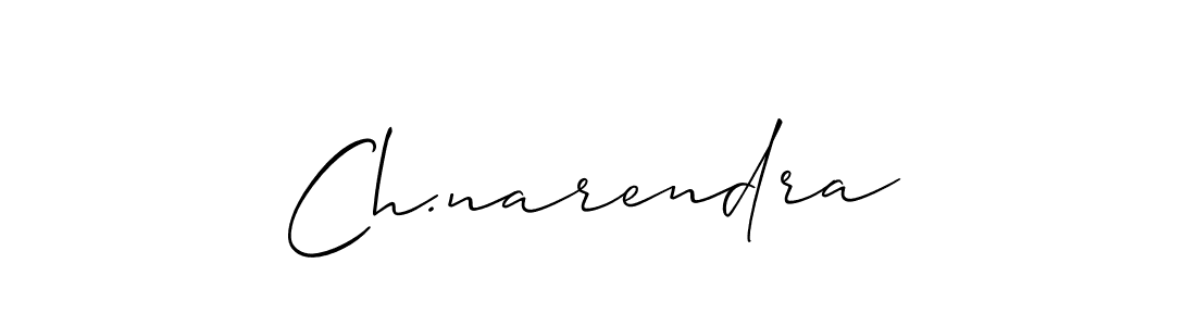 The best way (Allison_Script) to make a short signature is to pick only two or three words in your name. The name Ch.narendra include a total of six letters. For converting this name. Ch.narendra signature style 2 images and pictures png
