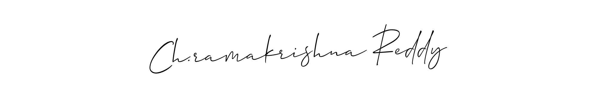 It looks lik you need a new signature style for name Ch.ramakrishna Reddy. Design unique handwritten (Allison_Script) signature with our free signature maker in just a few clicks. Ch.ramakrishna Reddy signature style 2 images and pictures png