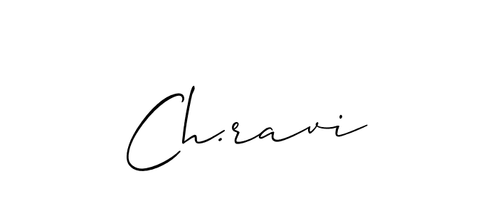 Allison_Script is a professional signature style that is perfect for those who want to add a touch of class to their signature. It is also a great choice for those who want to make their signature more unique. Get Ch.ravi name to fancy signature for free. Ch.ravi signature style 2 images and pictures png