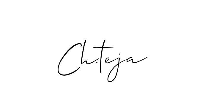 Also You can easily find your signature by using the search form. We will create Ch.teja name handwritten signature images for you free of cost using Allison_Script sign style. Ch.teja signature style 2 images and pictures png