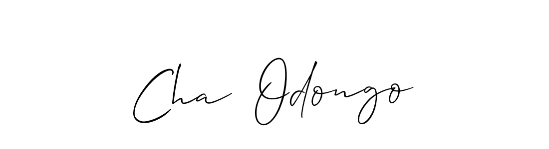 It looks lik you need a new signature style for name Cha  Odongo. Design unique handwritten (Allison_Script) signature with our free signature maker in just a few clicks. Cha  Odongo signature style 2 images and pictures png