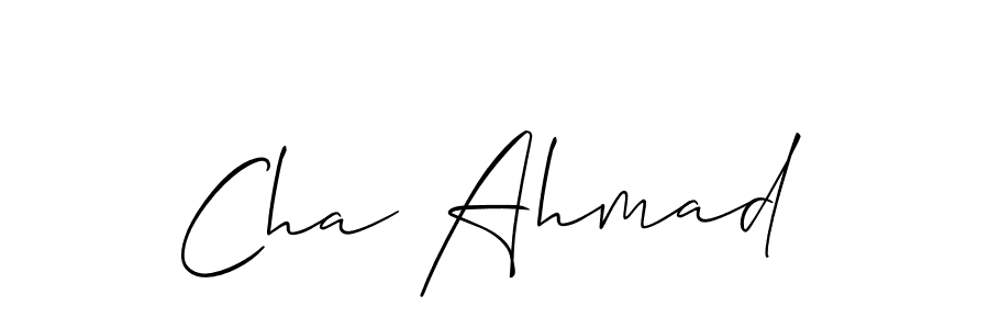 How to Draw Cha Ahmad signature style? Allison_Script is a latest design signature styles for name Cha Ahmad. Cha Ahmad signature style 2 images and pictures png