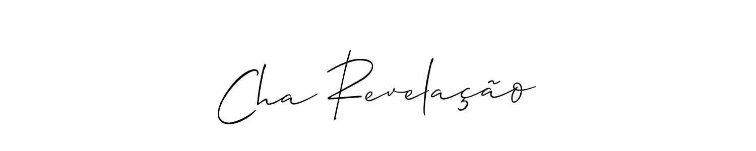 Best and Professional Signature Style for Cha Revelação. Allison_Script Best Signature Style Collection. Cha Revelação signature style 2 images and pictures png