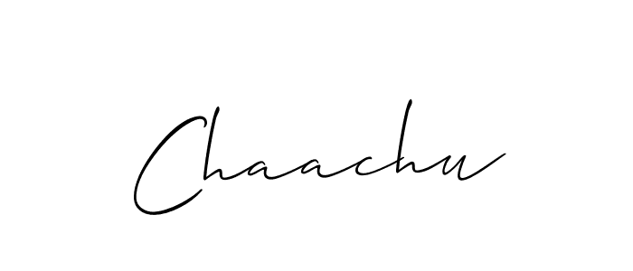 Similarly Allison_Script is the best handwritten signature design. Signature creator online .You can use it as an online autograph creator for name Chaachu. Chaachu signature style 2 images and pictures png