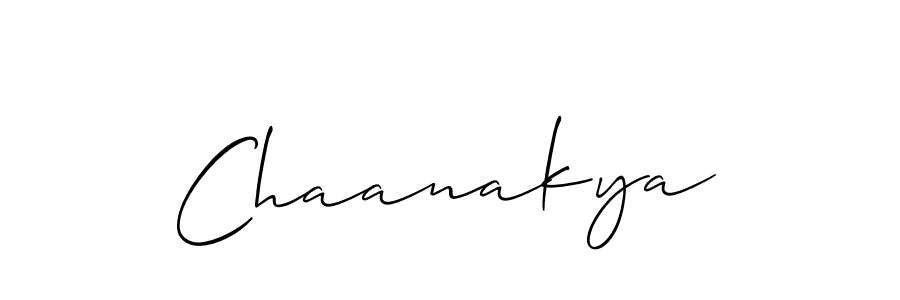 Design your own signature with our free online signature maker. With this signature software, you can create a handwritten (Allison_Script) signature for name Chaanakya. Chaanakya signature style 2 images and pictures png