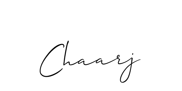 Similarly Allison_Script is the best handwritten signature design. Signature creator online .You can use it as an online autograph creator for name Chaarj. Chaarj signature style 2 images and pictures png