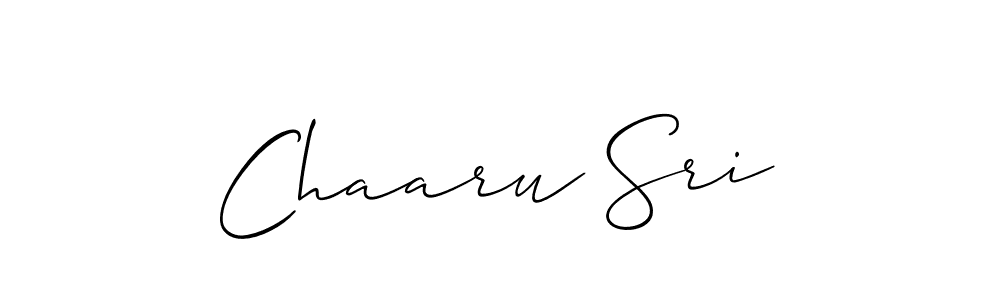 Also we have Chaaru Sri name is the best signature style. Create professional handwritten signature collection using Allison_Script autograph style. Chaaru Sri signature style 2 images and pictures png