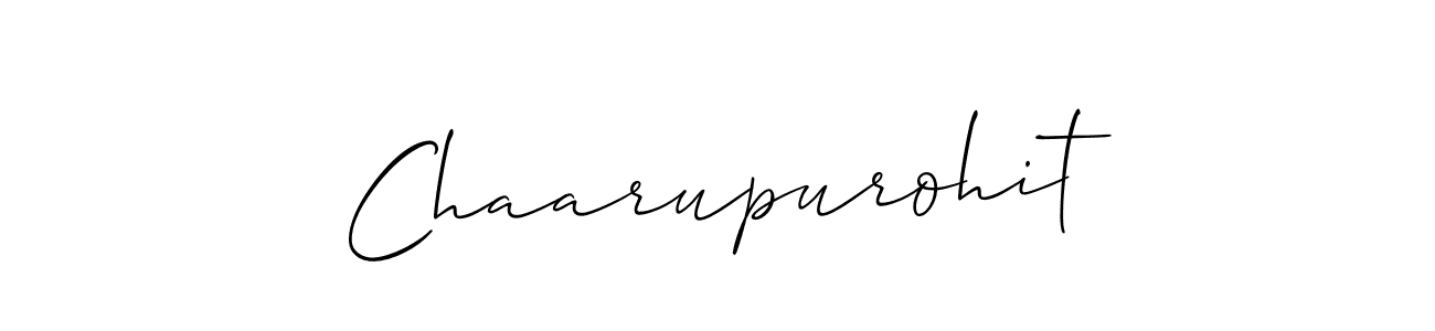 Make a short Chaarupurohit signature style. Manage your documents anywhere anytime using Allison_Script. Create and add eSignatures, submit forms, share and send files easily. Chaarupurohit signature style 2 images and pictures png