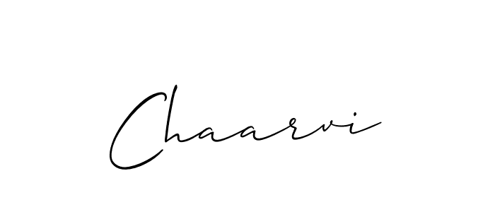 How to make Chaarvi name signature. Use Allison_Script style for creating short signs online. This is the latest handwritten sign. Chaarvi signature style 2 images and pictures png