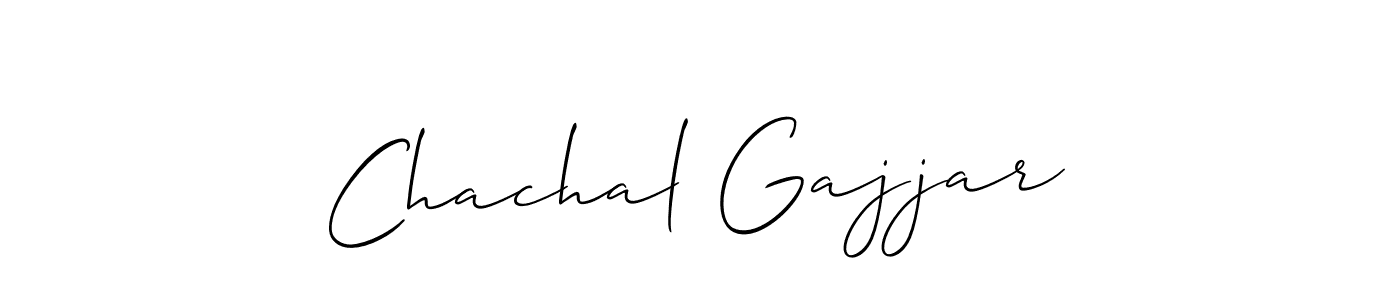 You can use this online signature creator to create a handwritten signature for the name Chachal Gajjar. This is the best online autograph maker. Chachal Gajjar signature style 2 images and pictures png