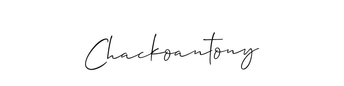 It looks lik you need a new signature style for name Chackoantony. Design unique handwritten (Allison_Script) signature with our free signature maker in just a few clicks. Chackoantony signature style 2 images and pictures png