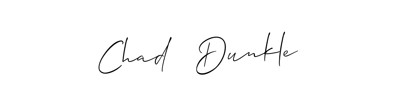 This is the best signature style for the Chad   Dunkle name. Also you like these signature font (Allison_Script). Mix name signature. Chad   Dunkle signature style 2 images and pictures png