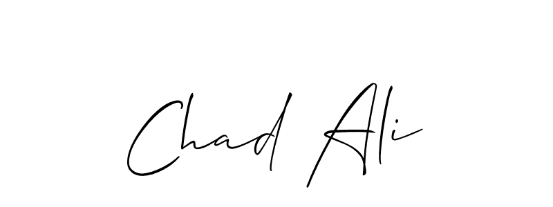 Create a beautiful signature design for name Chad Ali. With this signature (Allison_Script) fonts, you can make a handwritten signature for free. Chad Ali signature style 2 images and pictures png