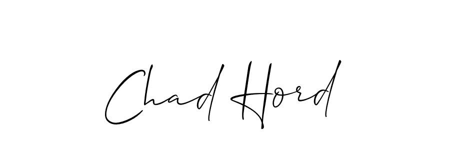 Chad Hord stylish signature style. Best Handwritten Sign (Allison_Script) for my name. Handwritten Signature Collection Ideas for my name Chad Hord. Chad Hord signature style 2 images and pictures png