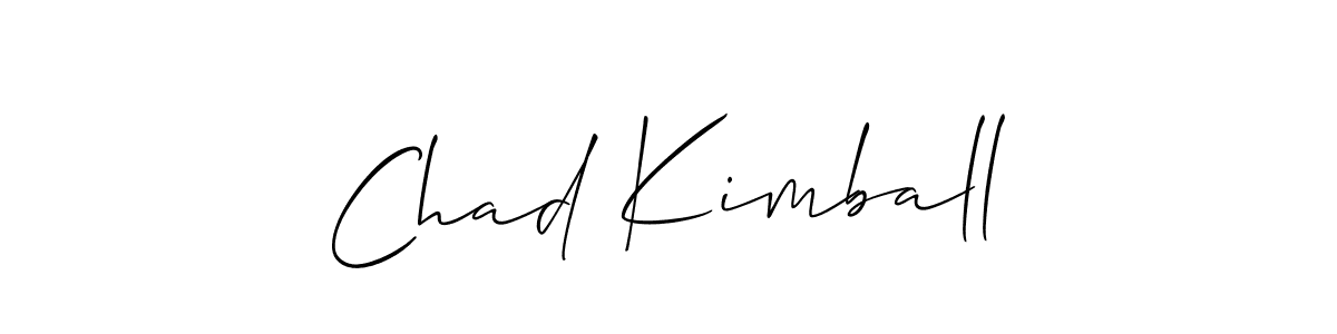How to make Chad Kimball signature? Allison_Script is a professional autograph style. Create handwritten signature for Chad Kimball name. Chad Kimball signature style 2 images and pictures png
