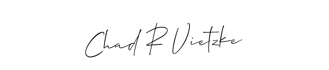 if you are searching for the best signature style for your name Chad R Vietzke. so please give up your signature search. here we have designed multiple signature styles  using Allison_Script. Chad R Vietzke signature style 2 images and pictures png