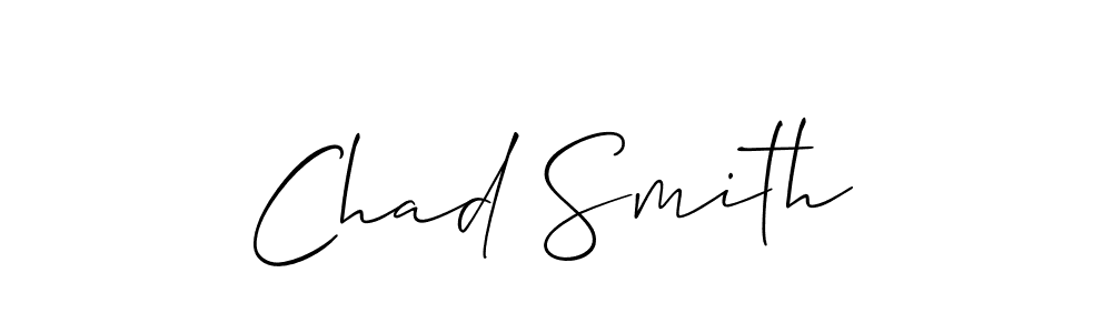 How to make Chad Smith name signature. Use Allison_Script style for creating short signs online. This is the latest handwritten sign. Chad Smith signature style 2 images and pictures png