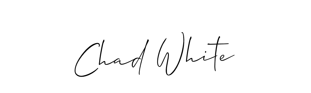 It looks lik you need a new signature style for name Chad White. Design unique handwritten (Allison_Script) signature with our free signature maker in just a few clicks. Chad White signature style 2 images and pictures png