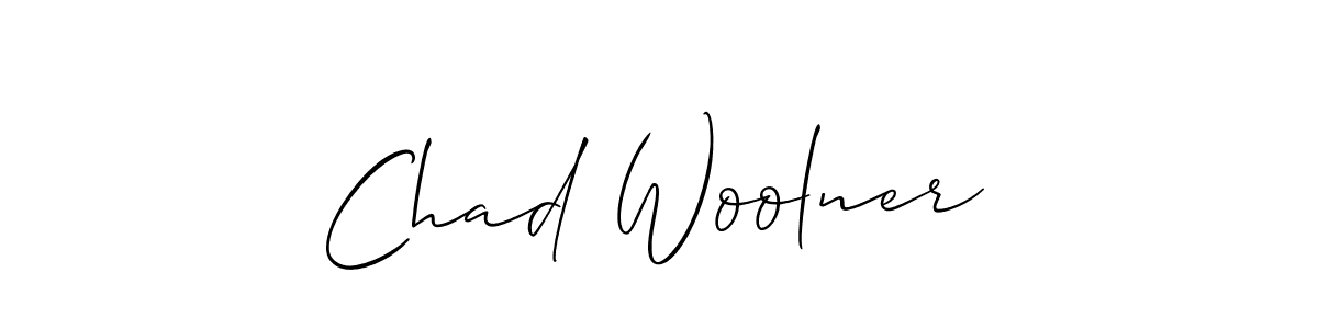 Create a beautiful signature design for name Chad Woolner. With this signature (Allison_Script) fonts, you can make a handwritten signature for free. Chad Woolner signature style 2 images and pictures png