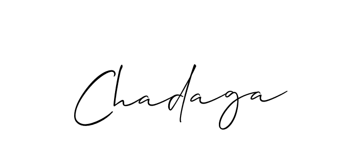 Create a beautiful signature design for name Chadaga. With this signature (Allison_Script) fonts, you can make a handwritten signature for free. Chadaga signature style 2 images and pictures png