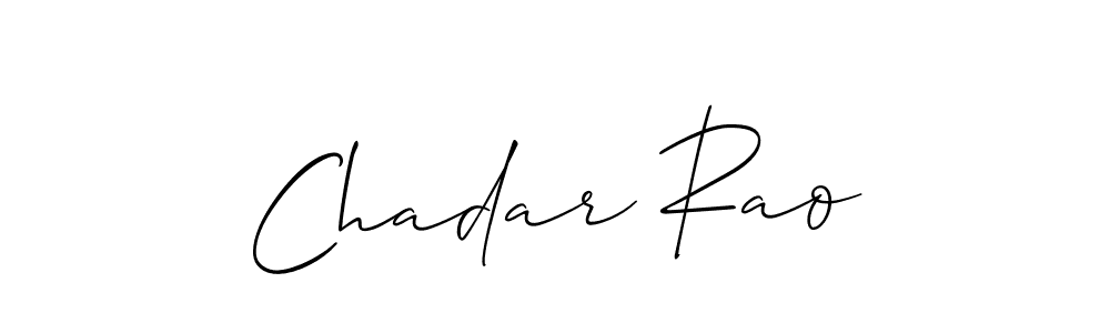 Make a beautiful signature design for name Chadar Rao. Use this online signature maker to create a handwritten signature for free. Chadar Rao signature style 2 images and pictures png