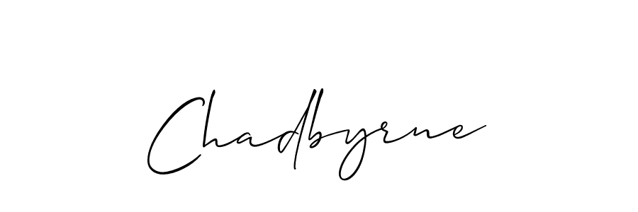How to make Chadbyrne name signature. Use Allison_Script style for creating short signs online. This is the latest handwritten sign. Chadbyrne signature style 2 images and pictures png
