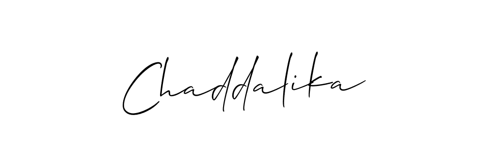 Once you've used our free online signature maker to create your best signature Allison_Script style, it's time to enjoy all of the benefits that Chaddalika name signing documents. Chaddalika signature style 2 images and pictures png