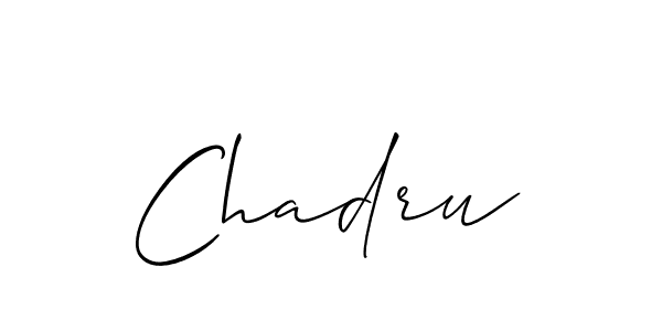 if you are searching for the best signature style for your name Chadru. so please give up your signature search. here we have designed multiple signature styles  using Allison_Script. Chadru signature style 2 images and pictures png