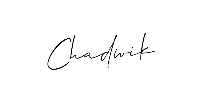 How to make Chadwik signature? Allison_Script is a professional autograph style. Create handwritten signature for Chadwik name. Chadwik signature style 2 images and pictures png