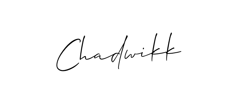 Chadwikk stylish signature style. Best Handwritten Sign (Allison_Script) for my name. Handwritten Signature Collection Ideas for my name Chadwikk. Chadwikk signature style 2 images and pictures png