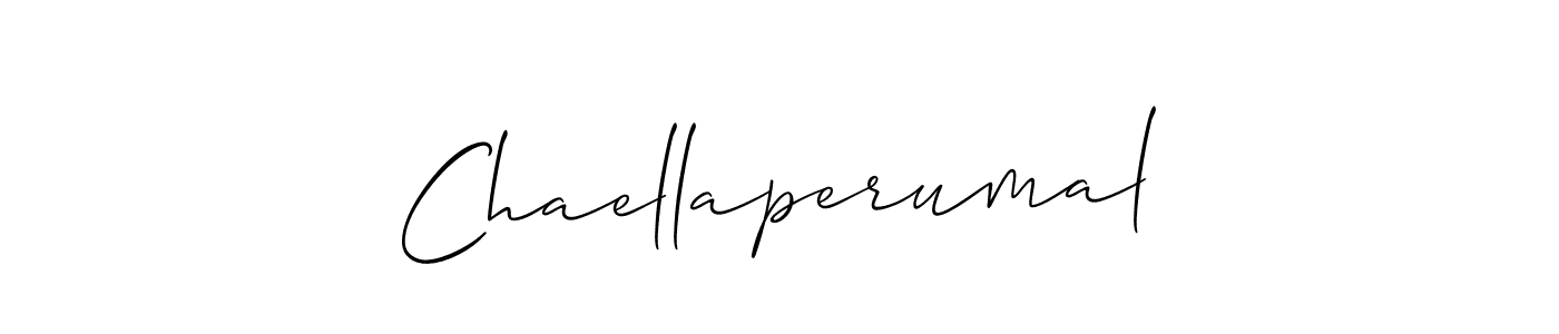 Design your own signature with our free online signature maker. With this signature software, you can create a handwritten (Allison_Script) signature for name Chaellaperumal. Chaellaperumal signature style 2 images and pictures png