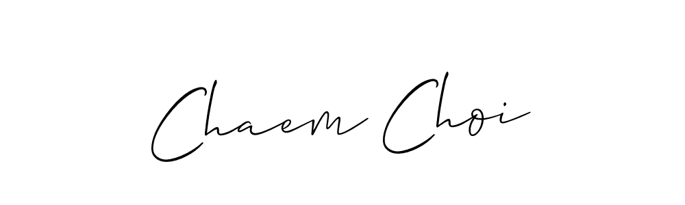 Also we have Chaem Choi name is the best signature style. Create professional handwritten signature collection using Allison_Script autograph style. Chaem Choi signature style 2 images and pictures png