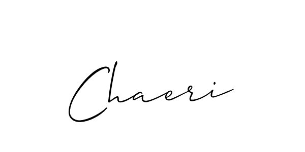 Best and Professional Signature Style for Chaeri. Allison_Script Best Signature Style Collection. Chaeri signature style 2 images and pictures png