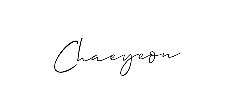 The best way (Allison_Script) to make a short signature is to pick only two or three words in your name. The name Chaeyeon include a total of six letters. For converting this name. Chaeyeon signature style 2 images and pictures png