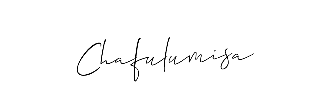 Create a beautiful signature design for name Chafulumisa. With this signature (Allison_Script) fonts, you can make a handwritten signature for free. Chafulumisa signature style 2 images and pictures png