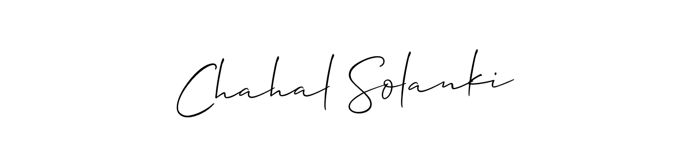 Similarly Allison_Script is the best handwritten signature design. Signature creator online .You can use it as an online autograph creator for name Chahal Solanki. Chahal Solanki signature style 2 images and pictures png