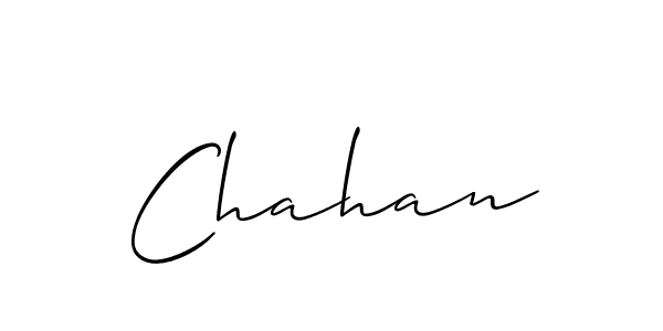 Best and Professional Signature Style for Chahan. Allison_Script Best Signature Style Collection. Chahan signature style 2 images and pictures png