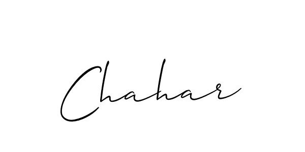 Allison_Script is a professional signature style that is perfect for those who want to add a touch of class to their signature. It is also a great choice for those who want to make their signature more unique. Get Chahar name to fancy signature for free. Chahar signature style 2 images and pictures png