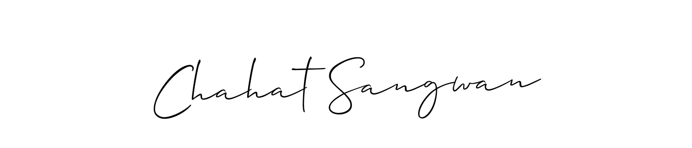 Best and Professional Signature Style for Chahat Sangwan. Allison_Script Best Signature Style Collection. Chahat Sangwan signature style 2 images and pictures png