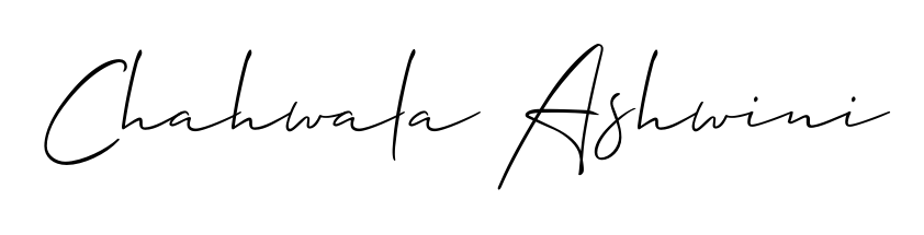 The Allison_Script handwriting style adds charm and authenticity to name Chahwala Ashwini. A wonderful choice for personal thank-you notes. Chahwala Ashwini signature style 2 images and pictures png