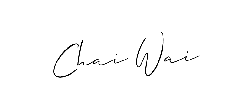 This is the best signature style for the Chai Wai name. Also you like these signature font (Allison_Script). Mix name signature. Chai Wai signature style 2 images and pictures png