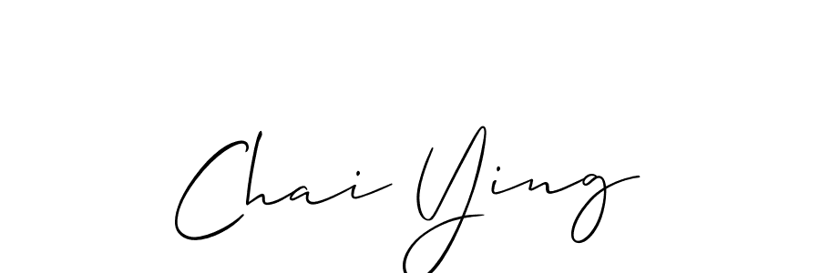 Also we have Chai Ying name is the best signature style. Create professional handwritten signature collection using Allison_Script autograph style. Chai Ying signature style 2 images and pictures png