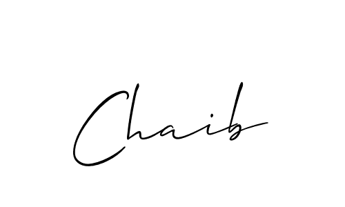 Create a beautiful signature design for name Chaib. With this signature (Allison_Script) fonts, you can make a handwritten signature for free. Chaib signature style 2 images and pictures png