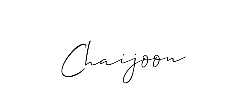You should practise on your own different ways (Allison_Script) to write your name (Chaijoon) in signature. don't let someone else do it for you. Chaijoon signature style 2 images and pictures png