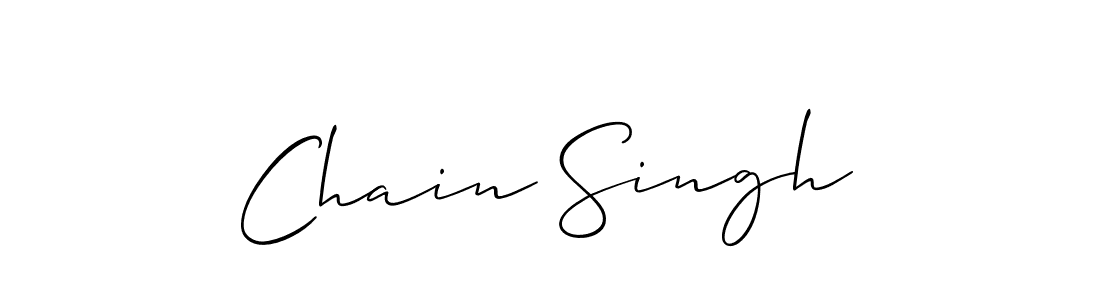 Use a signature maker to create a handwritten signature online. With this signature software, you can design (Allison_Script) your own signature for name Chain Singh. Chain Singh signature style 2 images and pictures png